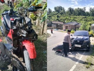 Tabrakan Motor Vs Mobil Di Tikungan Jalan Trans Sulawesi Kolaka. Polisi Ungkap Kronologi