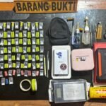 Dua Pria Asal Konawe Selatan Diringkus Polisi. 68 Sachet Sabu Siap Edar hingga Motor Disita Polisi