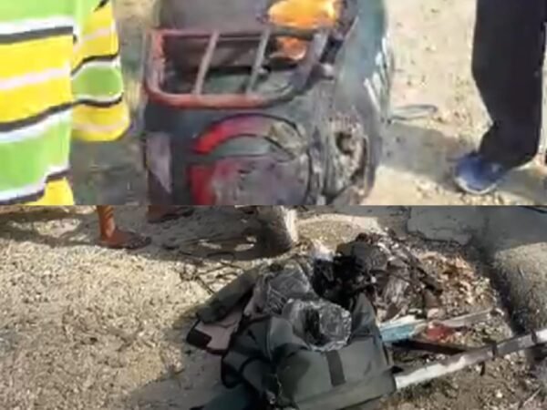 Motor Terbakar Saat Antar Paket, Kurir di Kabupaten Konawe Sultra, Pasrah Motor dan Barang Dilalap Api