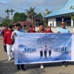 Jalan Santai Meriahkan Reuni Akbar SMP Negeri 3 Wonggeduku Konawe. Ratusan Alumni Terlibat Pererat Silaturrahmi