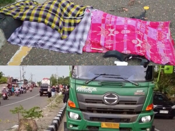 Pemotor Wanita Tewas Terlindas Truk Bermuatan Kontainer Di Kabupaten Konawe Saat Pulang Kerja