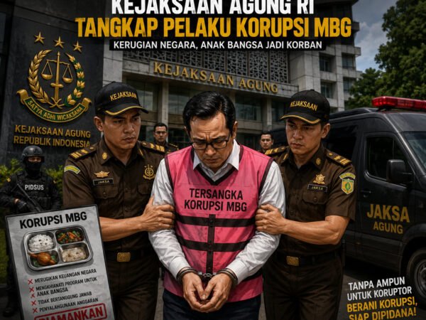 Pusaran Korupsi MBG, Kejagung Tetapkan Perwira Tinggi Polri Sebagai Tersangka. Kini Ditahan Di Rutan Salemba