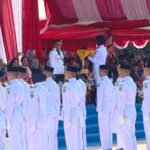 Bendera Sang Saka Merah Putih Sukses Dikibarkan. Bupati Konawe Yusran Akbar Pimpin Upacara HUT RI Ke-81