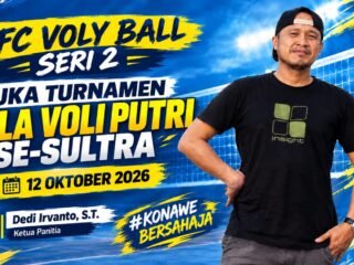 Konawe Tuan Rumah UFC Volleyball Seri 2, Klub Putri Terbaik Se-Sultra Bakal Bertanding di ICP Oktober Mendatang