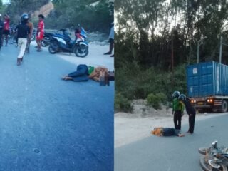 Pemotor Tewas Terlindas Truk Tronton Usai Terjatuh Di Tikungan Landipo Konsel. Polisi Ungkap Kronologi