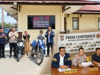 Curi Motor yang Kunci Masih Nyantol, Dua Anak di Bawah Umur di Palangga Ditangkap URC Polres Konsel